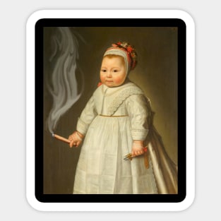 Holy Smoke! Smoking Baby Sticker